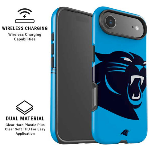 NFL Carolina Panthers Large Logo iPhone 17 Air Magsafe Impact Case