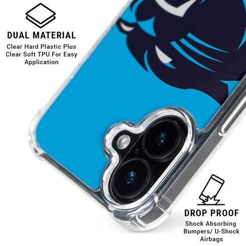NFL Carolina Panthers Large Logo iPhone 17 Clear Case
