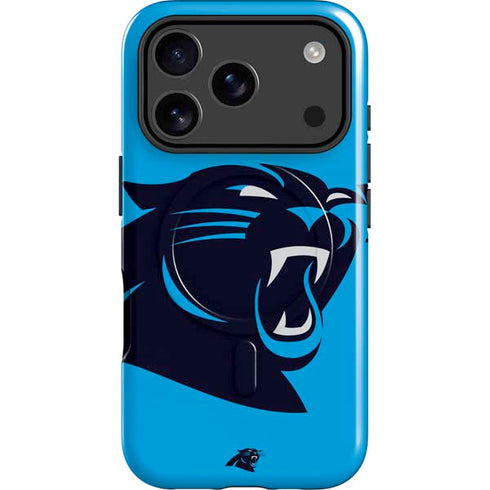 NFL Carolina Panthers Large Logo iPhone 17 Pro Max Magsafe Impact Case