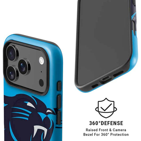 NFL Carolina Panthers Large Logo iPhone 17 Pro Max Magsafe Impact Case