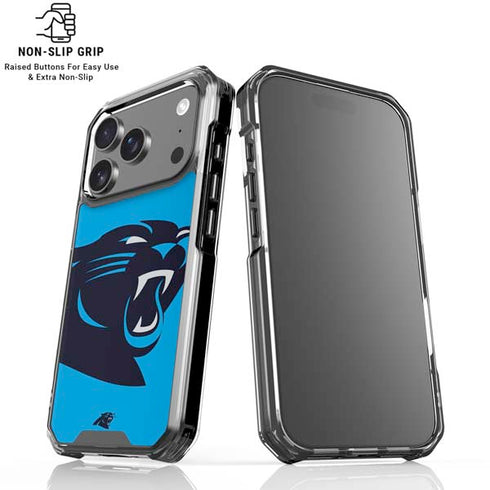 NFL Carolina Panthers Large Logo iPhone 18 Pro Clear Case