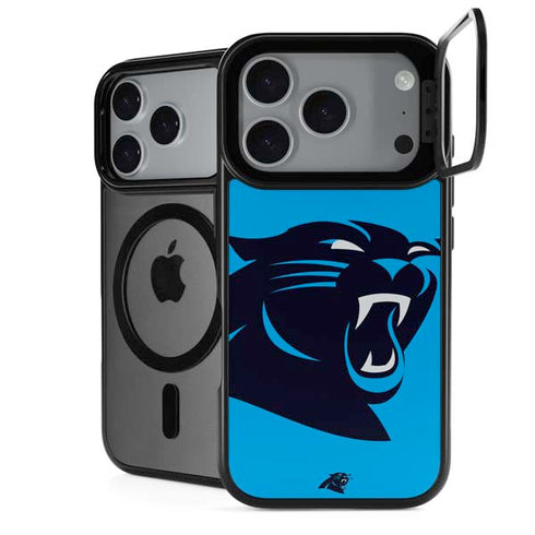 NFL Carolina Panthers Large Logo iPhone 18 Pro Kickstand Case
