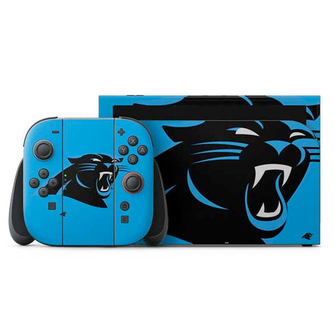 NFL Carolina Panthers Large Logo Nintendo Skins
