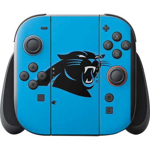 NFL Carolina Panthers Large Logo Nintendo Switch 2 (2025) with Joy-Con Skin
