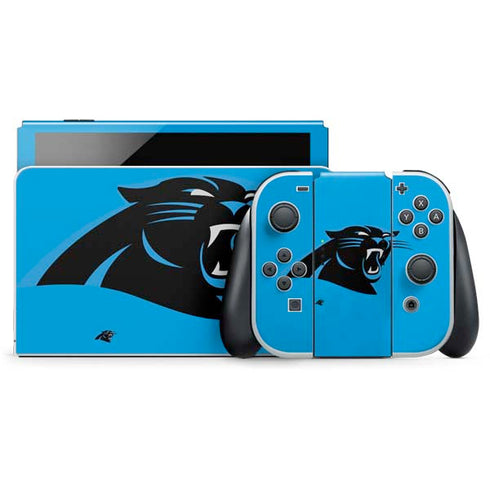 NFL Carolina Panthers Large Logo Nintendo Skins
