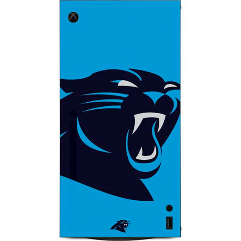 NFL Carolina Panthers Large Logo XBox Series X Digital Edition Console Skin