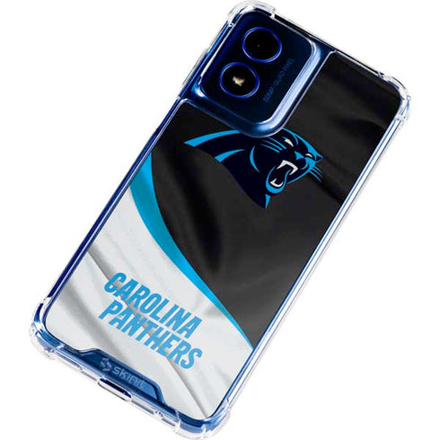 NFL Carolina Panthers Moto G 5G (2024) Clear Case