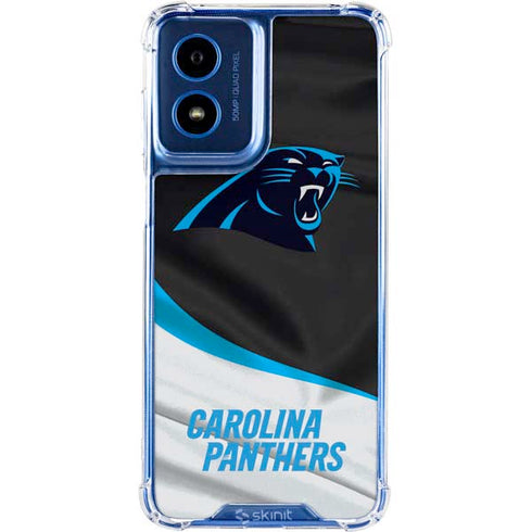 NFL Carolina Panthers Moto G Play 4G (2024) Clear Case