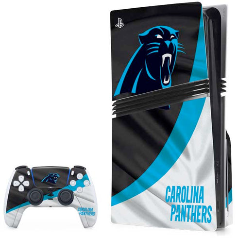NFL Carolina Panthers PS5 Pro Disk Bundle Skin