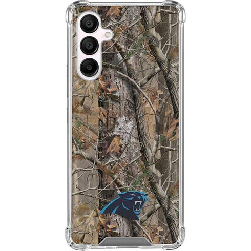 NFL Carolina Panthers Realtree AP Camo Galaxy A16 5G Clear Case