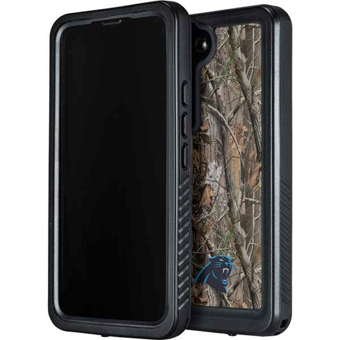 NFL Carolina Panthers Realtree AP Camo Galaxy S24 Plus Waterproof Case