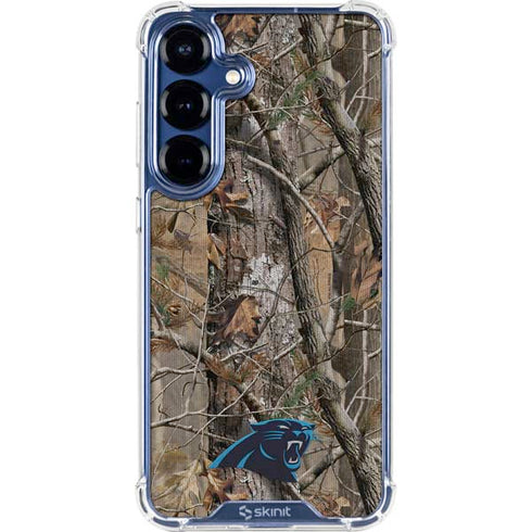 NFL Carolina Panthers Realtree AP Camo Galaxy S25 Clear Case