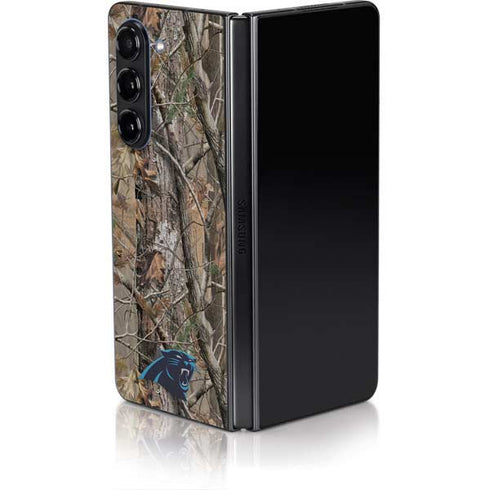 NFL Carolina Panthers Realtree AP Camo Galaxy Z Fold5 5G Skin