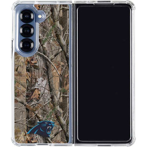 NFL Carolina Panthers Realtree AP Camo Galaxy Z Fold6 Clear Case