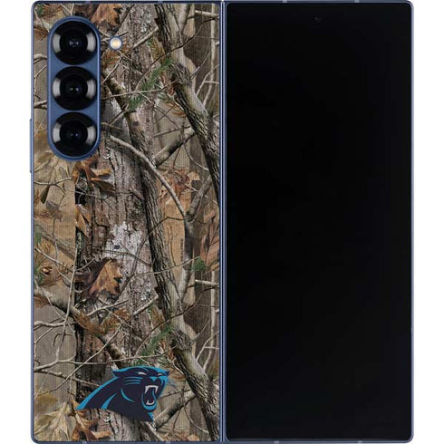 NFL Carolina Panthers Realtree AP Camo Galaxy Z Fold6 Skin