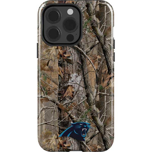 NFL Carolina Panthers Realtree AP Camo iPhone 15 Pro Impact Case
