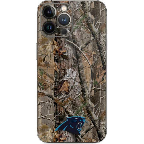 NFL Carolina Panthers Realtree AP Camo iPhone 15 Pro Max Skin
