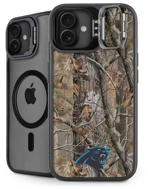 NFL Carolina Panthers Realtree AP Camo iPhone 16 Kickstand Case
