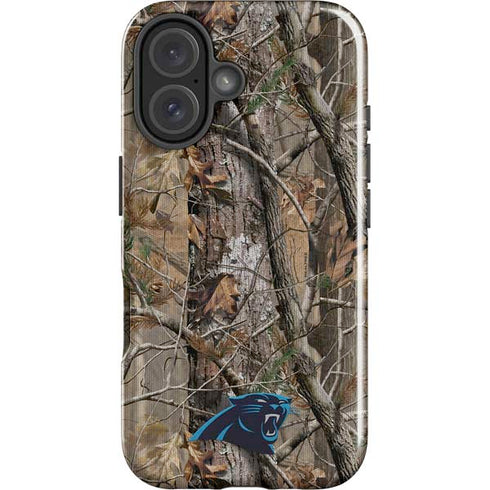 NFL Carolina Panthers Realtree AP Camo iPhone 16 Plus Impact Case