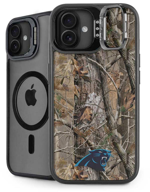 NFL Carolina Panthers Realtree AP Camo iPhone 16 Plus Kickstand Case