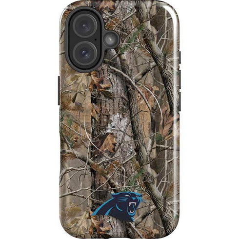 NFL Carolina Panthers Realtree AP Camo iPhone 16 Plus Magsafe Impact Case