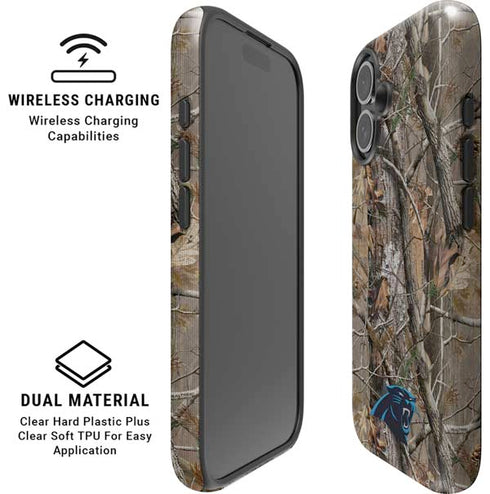 NFL Carolina Panthers Realtree AP Camo iPhone 16 Plus Magsafe Impact Case