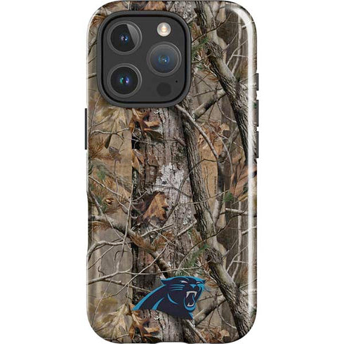 NFL Carolina Panthers Realtree AP Camo iPhone 16 Pro Magsafe Impact Case