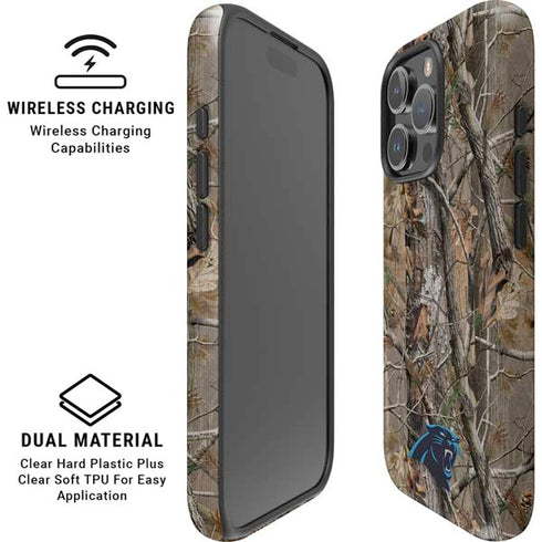 NFL Carolina Panthers Realtree AP Camo iPhone 16 Pro Max Magsafe Impact Case