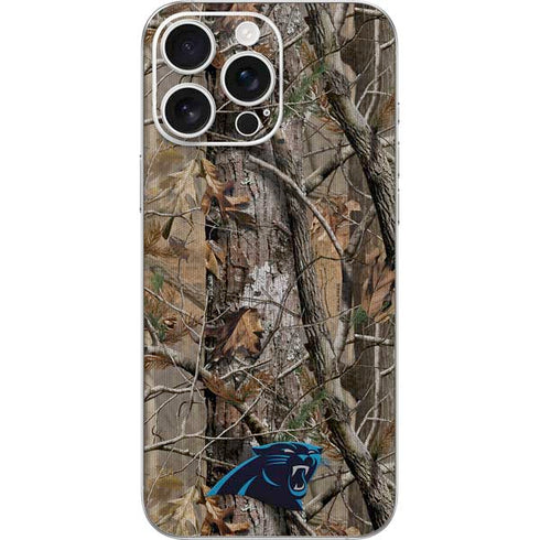 NFL Carolina Panthers Realtree AP Camo iPhone 16 Pro Max Skin