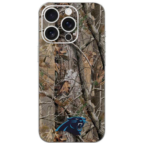 NFL Carolina Panthers Realtree AP Camo iPhone 16 Pro Skin