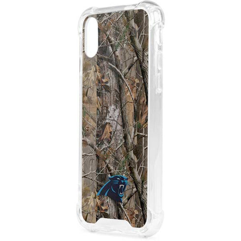 NFL Carolina Panthers Realtree AP Camo iPhone XS Clear Case