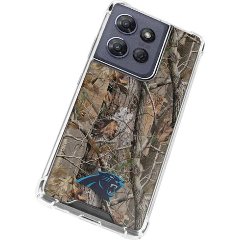 NFL Carolina Panthers Realtree AP Camo Moto G 5G (2025) Clear Case
