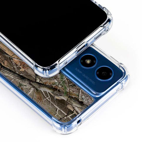 NFL Carolina Panthers Realtree AP Camo Moto G Play 4G (2024) Clear Case