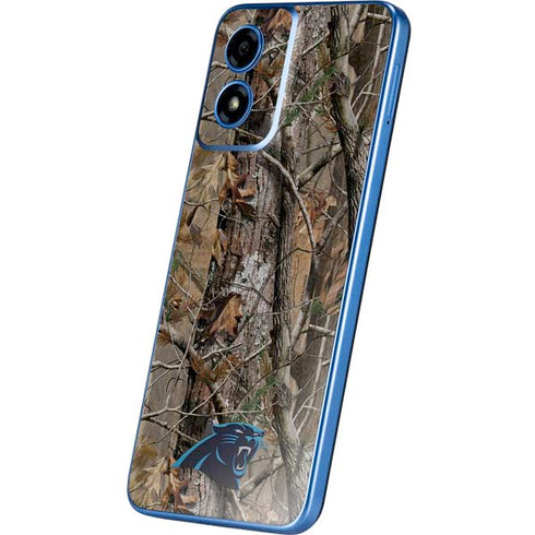 NFL Carolina Panthers Realtree AP Camo Moto G Play 4G (2024) Skin