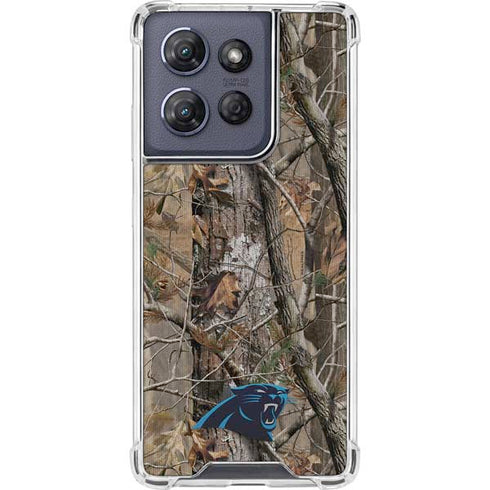NFL Carolina Panthers Realtree AP Camo Moto G Power 5G (2025) Clear Case
