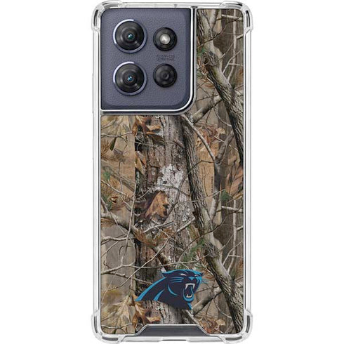 NFL Carolina Panthers Realtree AP Camo Moto G Stylus 5G (2025) Clear Case
