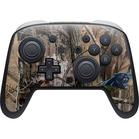 NFL Carolina Panthers Realtree AP Camo Nintendo Switch 2 (2025) Pro Controller Skin
