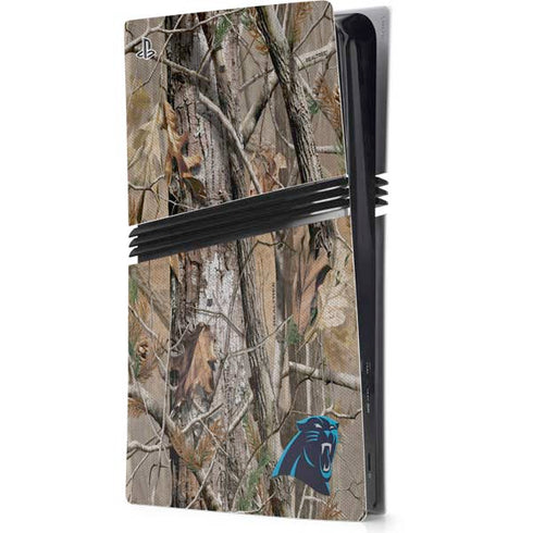 NFL Carolina Panthers Realtree AP Camo PS5 Pro Console Skin