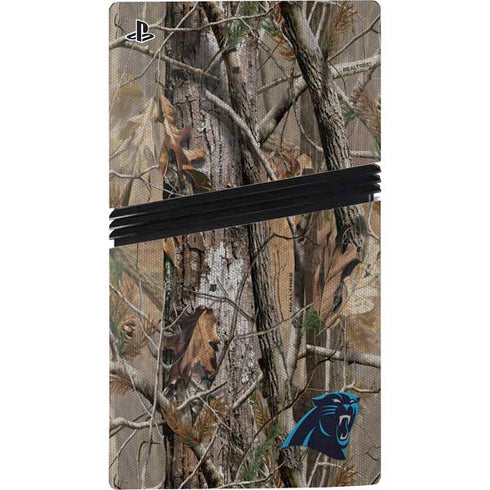 NFL Carolina Panthers Realtree AP Camo PS5 Pro Console Skin