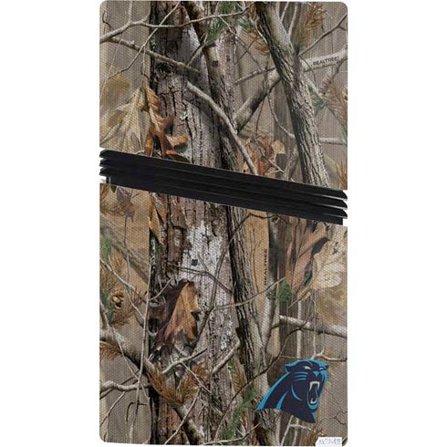 NFL Carolina Panthers Realtree AP Camo PS5 Pro Console Skin