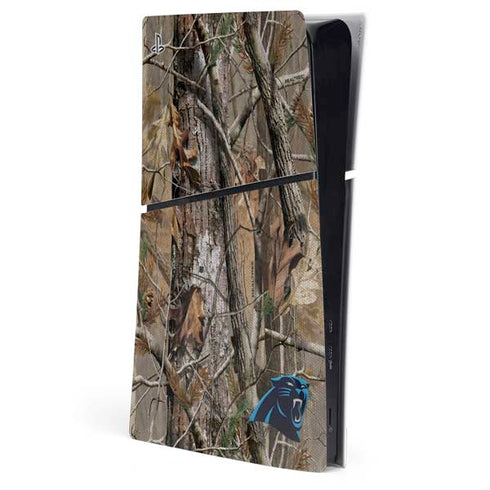 NFL Carolina Panthers Realtree AP Camo PS5 Slim Digital Edition Console Skin