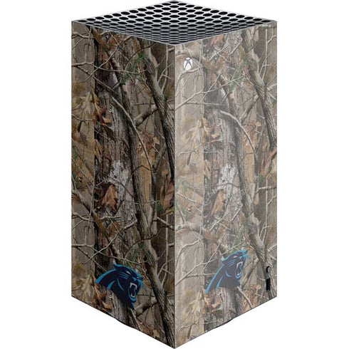 NFL Carolina Panthers Realtree AP Camo XBox Series X Digital Edition Console Skin