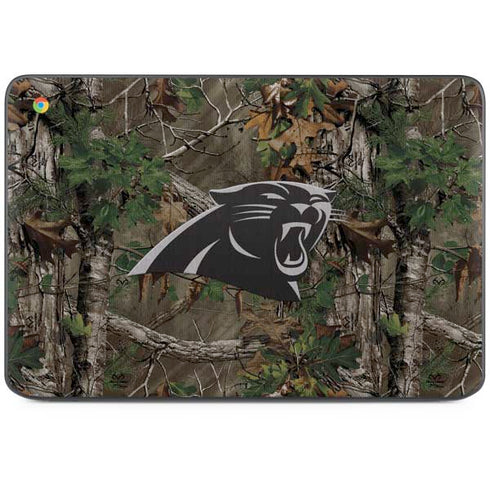 NFL Carolina Panthers Realtree Xtra Green Camo HP Chromebook Skin