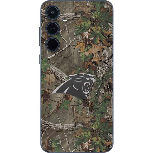NFL Carolina Panthers Realtree Xtra Green Camo Galaxy A55 5G Skin