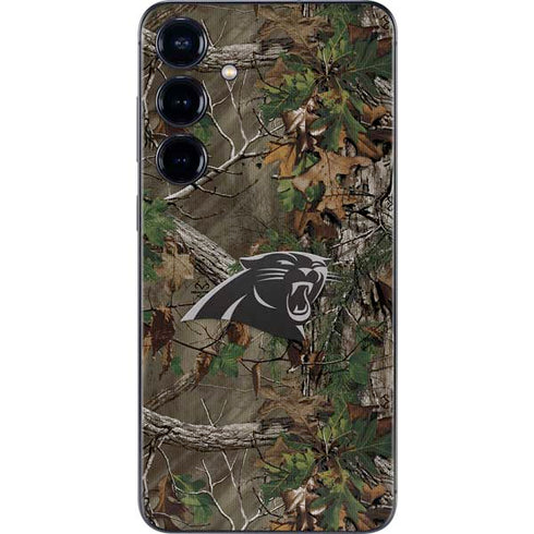 NFL Carolina Panthers Realtree Xtra Green Camo Galaxy S25 Plus Skin