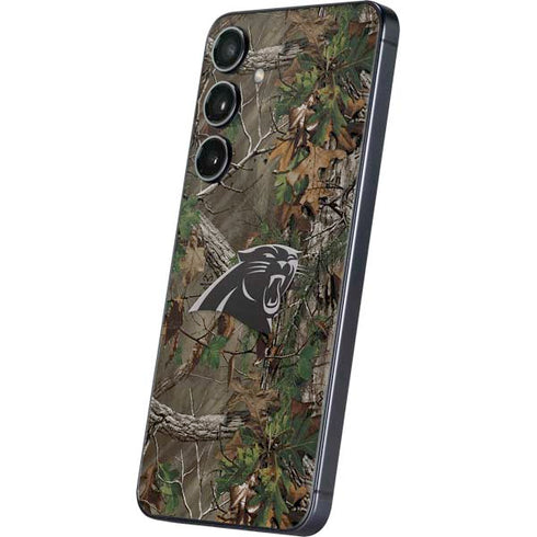 NFL Carolina Panthers Realtree Xtra Green Camo Galaxy S25 Plus Skin