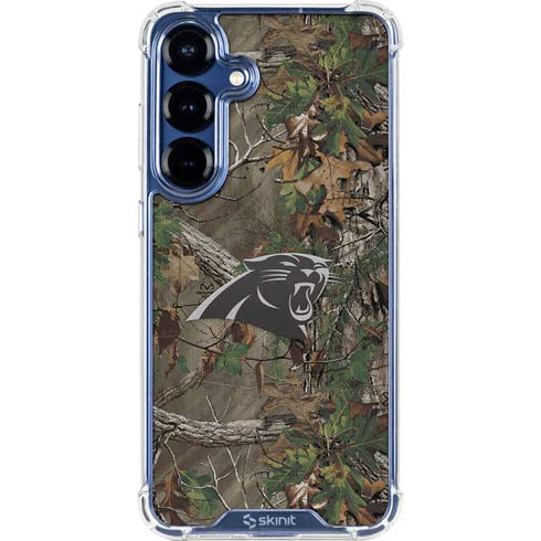 NFL Carolina Panthers Realtree Xtra Green Camo Galaxy S25 Plus Clear Case