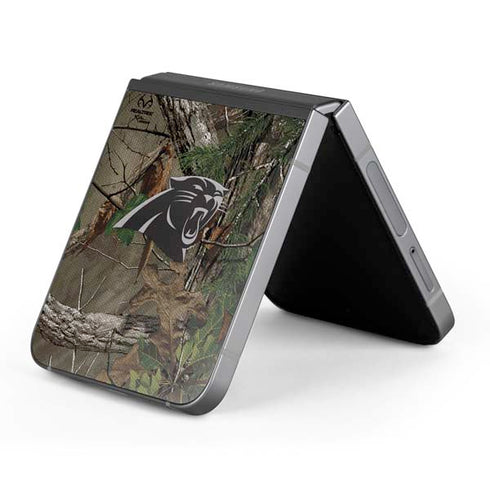 NFL Carolina Panthers Realtree Xtra Green Camo Galaxy Z Flip6 Skin