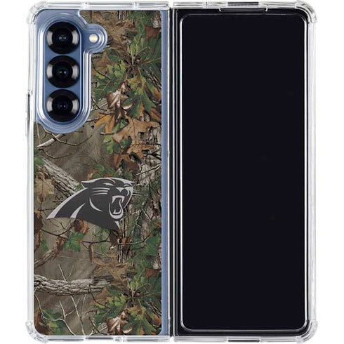 NFL Carolina Panthers Realtree Xtra Green Camo Galaxy Z Fold6 Clear Case