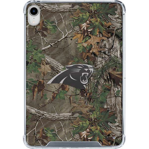 NFL Carolina Panthers Realtree Xtra Green Camo iPad 11th Gen (2025) Clear Case